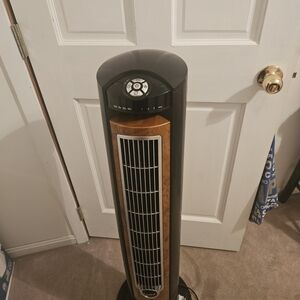 Black and Brown Tower Fan